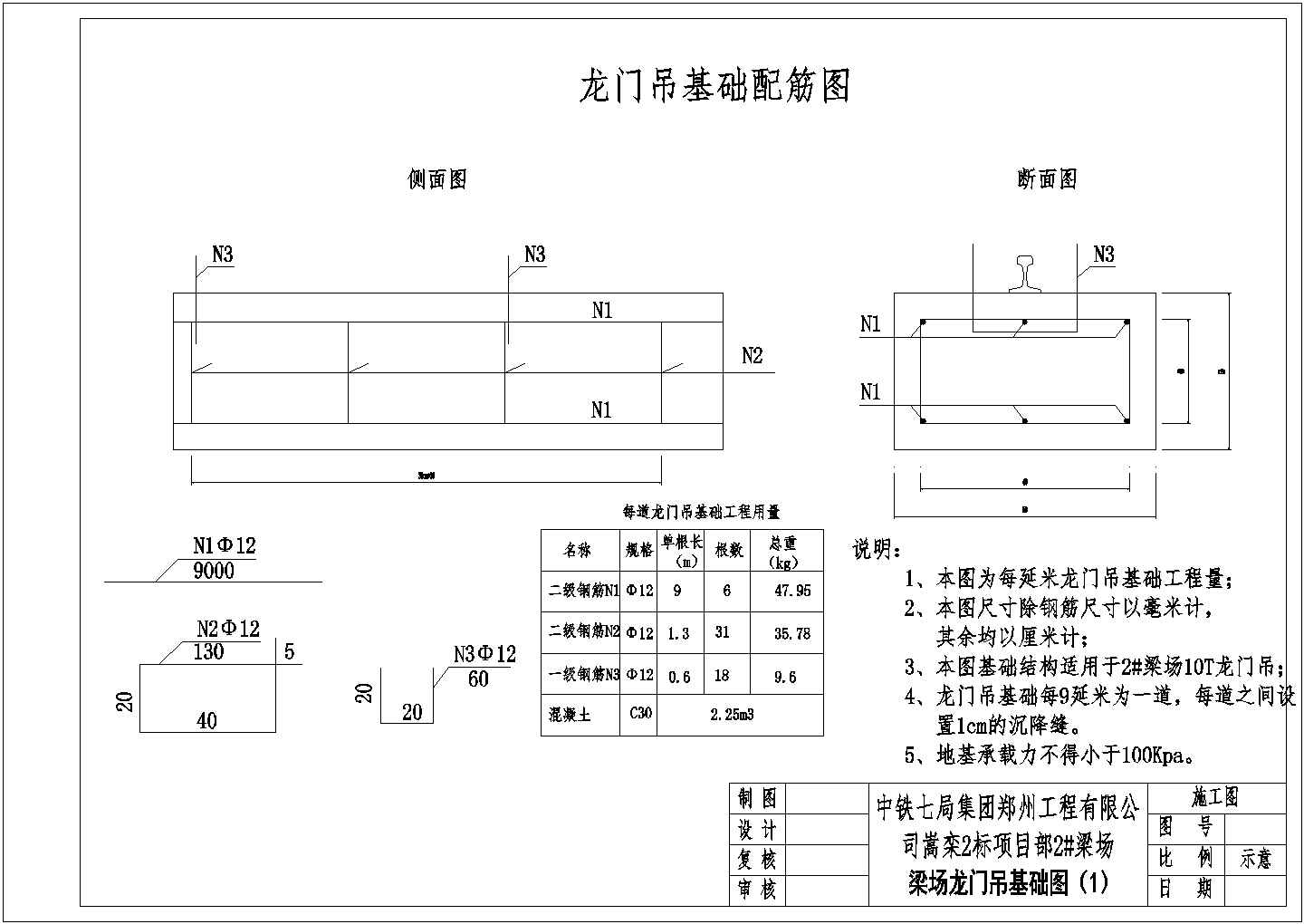 某地小型梁场建设工程施工设计图纸