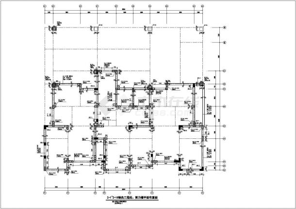 某地17层剪力墙结构综合楼建筑结构施工图-图二