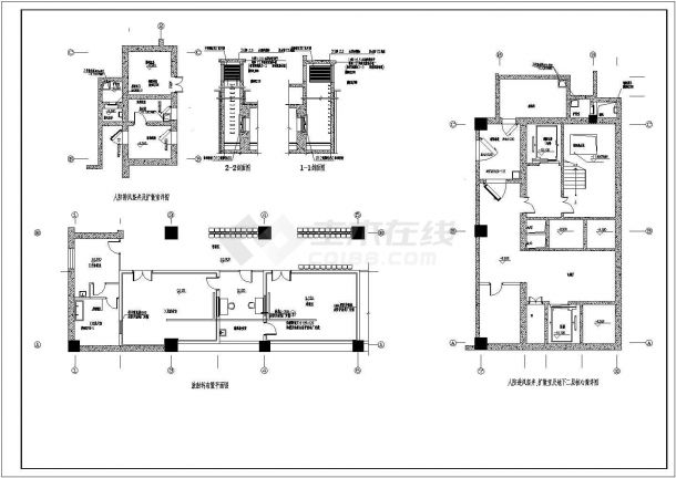 某医院框架剪力墙结构门诊综合楼建筑施工图-图二