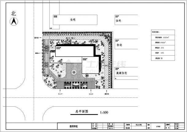 某街区办公楼设计方案完整版图纸-图二