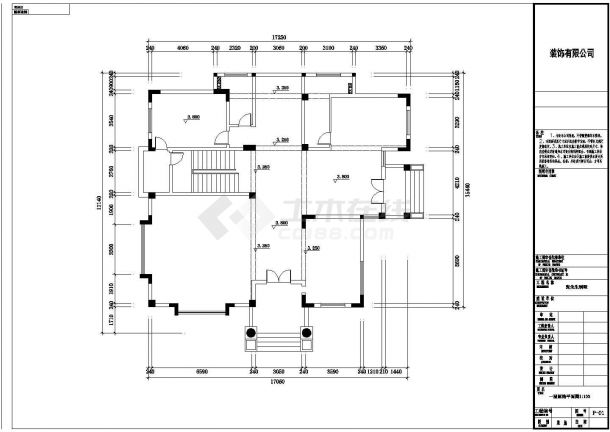 【惠安】三层别墅经典室内设计改造施工图（详细） -图二