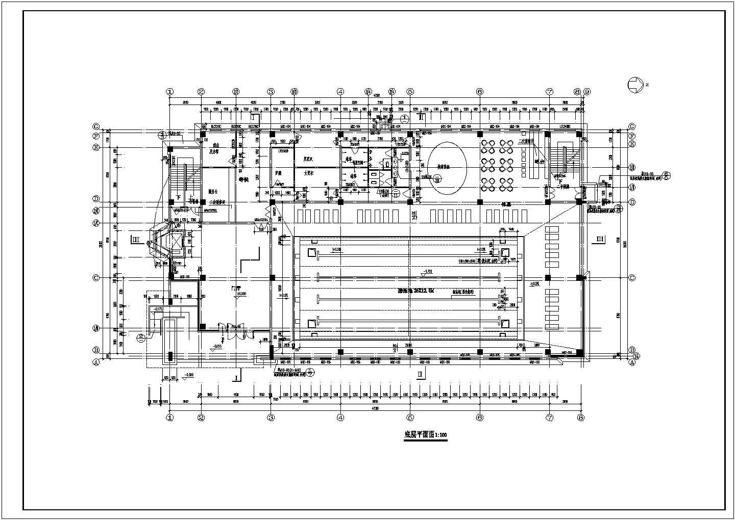 【杭州】某综合体育馆建筑结构设计图