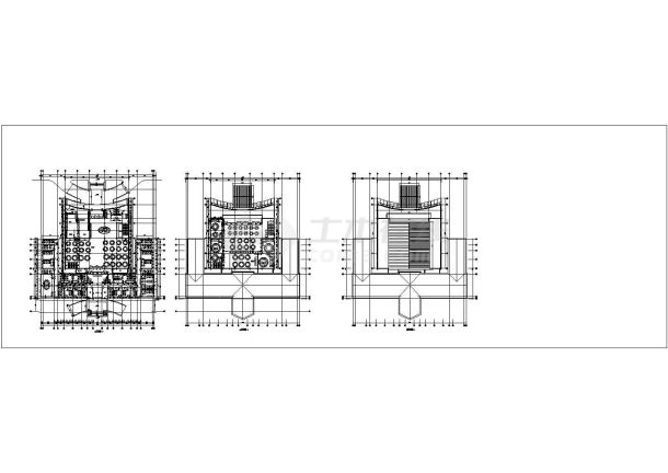 交城县某改造房1层餐厅厨房框架结构全套结构施工图及部分建筑施工图-图一