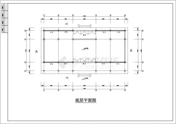 某地一层重檐天王殿建筑扩初设计图纸-图二