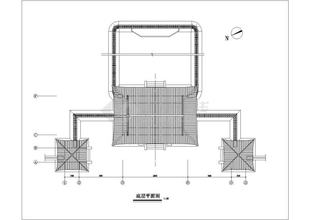 某小区景观规划设计建筑结构施工图-图二