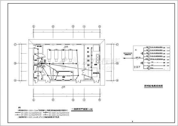 某大型燃气锅炉房电气CAD布置图-图二