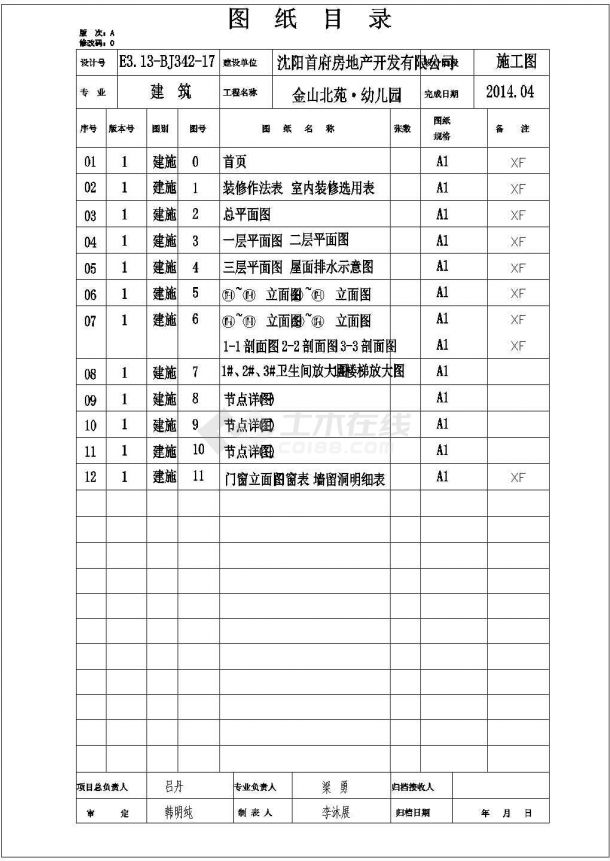 【沈阳】某小区已建幼儿园建筑方案图-图二