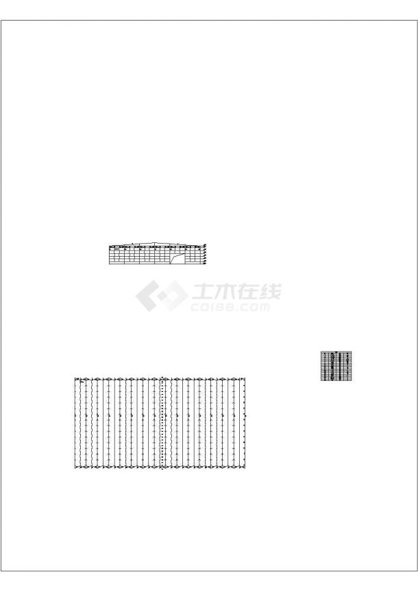 轻型钢结构厂房设计结构施工图-图二