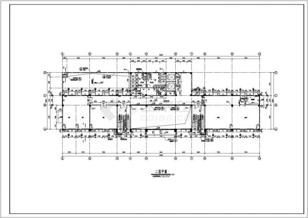 七层框剪结构办公楼建筑扩初图纸-图二