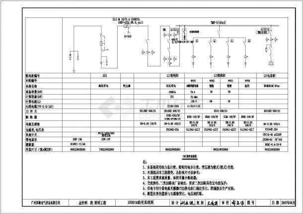 广东某变压器有限公司箱变设计施工图-图二