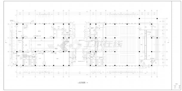 实验学校4层图书馆建筑设计施工图-图二
