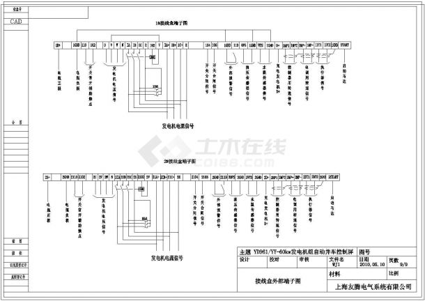 柴油发电机组并机柜控制原理图(美国gac同步器)