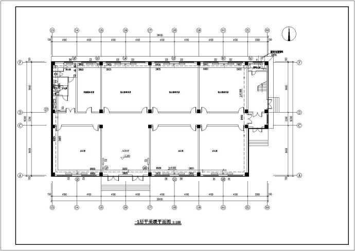 某地学校办公楼采暖平面及系统设计施工图_图1