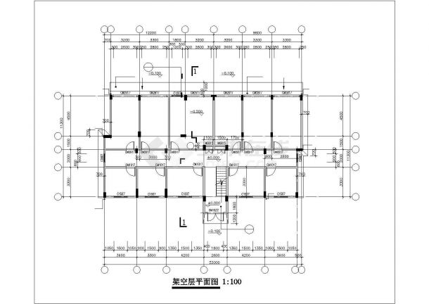 某地框架结构住宅楼建筑、结构施工图-图二