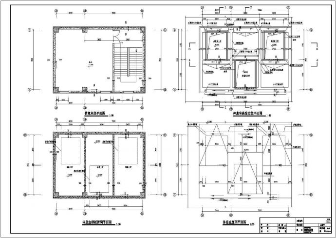 某市钢砼结构单层展览室全套建筑施工图_图1
