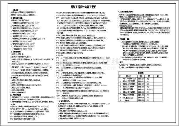 某学生食堂网架结构屋盖全套结构施工图-图一