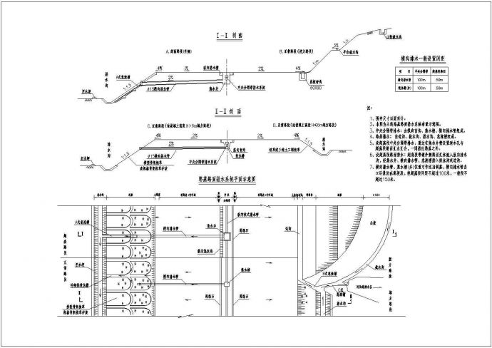 某工程路基、路面、中央分隔带排水设计施工图纸_图1