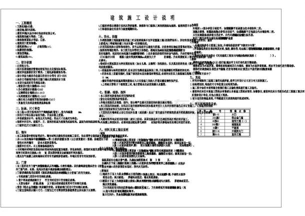 绍兴滨海某6层框架结构商业办公楼施工图-图一