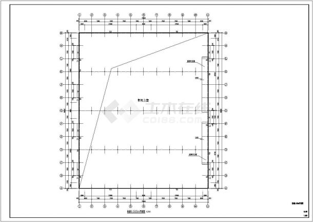 某地1层70x84米门式钢架结构独立基础结构生产车间钢结构施工图-图二