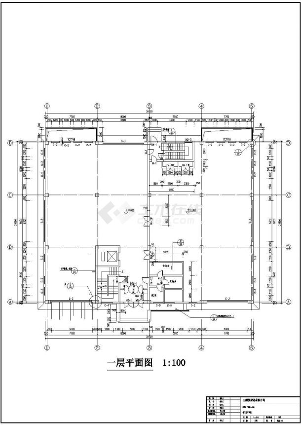 某地科技产业园办公楼建筑设计方案图-图一