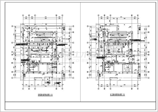 某地32层综合楼核心筒建筑施工图-图一