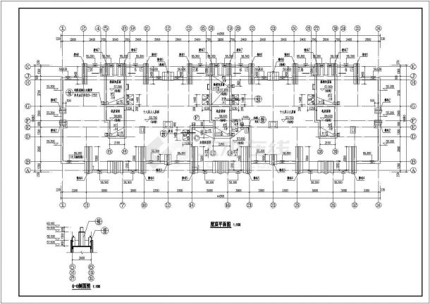 某地18层框架剪力墙结构Art Deco风格住宅建筑施工图-图一