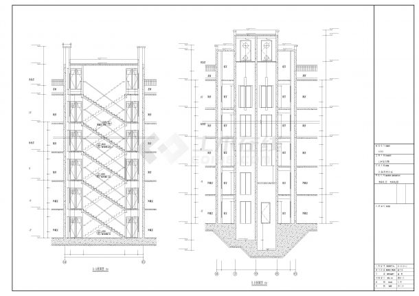 汇源名居27层高层住宅建筑设计施工图-图二