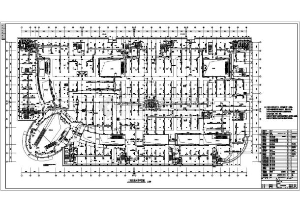 江苏省某160000平方米大型商场暖通设计施工图-图一