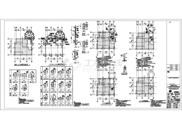 大连市乾和隆湾珑园（A-04-02地块）多层框架结构住宅结构施工图-图二
