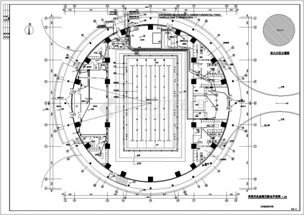 【北京】某中学二层体育馆电气设计施工图纸-图一