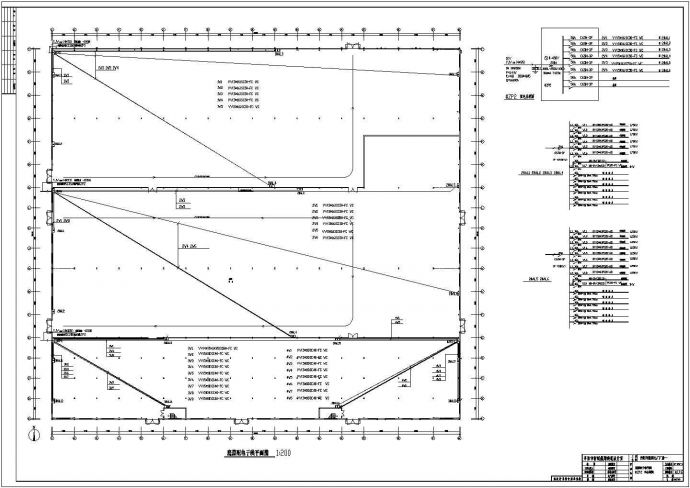某二层钢结构厂房电气设计施工图（照明和接地防雷）_图1