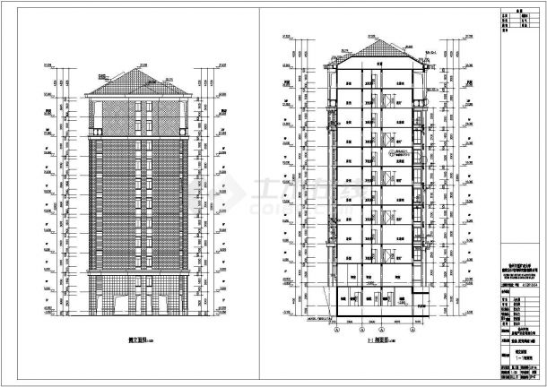 某地10层剪力墙结构住宅楼建筑设计施工图纸-图二