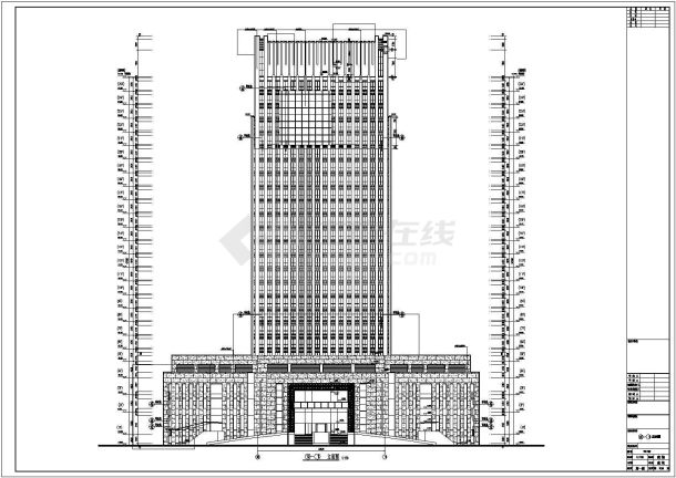 某地25层5星级酒店完整建筑施工图-图二