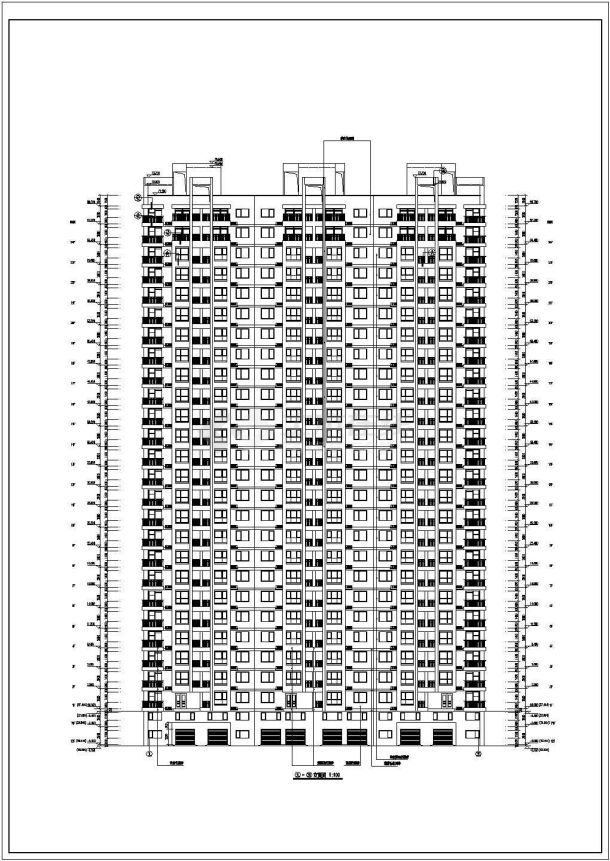 锦州市某24层剪力墙结构住宅楼建筑施工图-图一