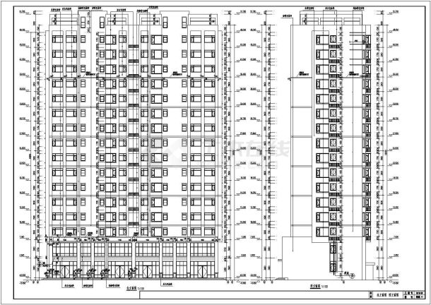 沈阳市某17层剪力墙结构住宅楼建筑施工图-图二