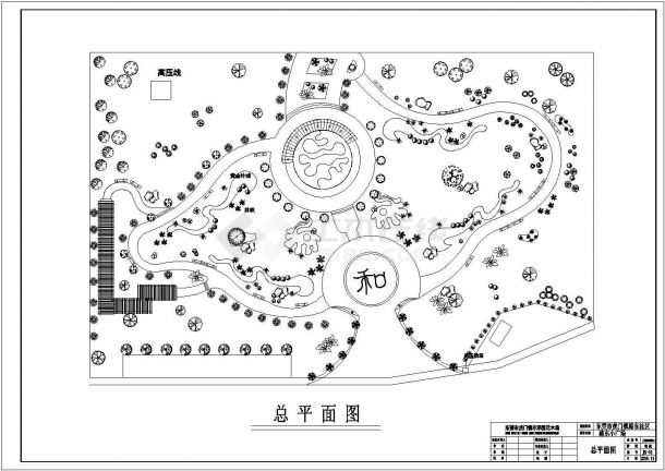 东莞路东社区文化中心广场景观绿化设计-图一
