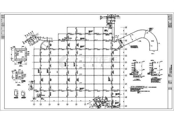 北京市某小区地下车库结构施工图纸-图二
