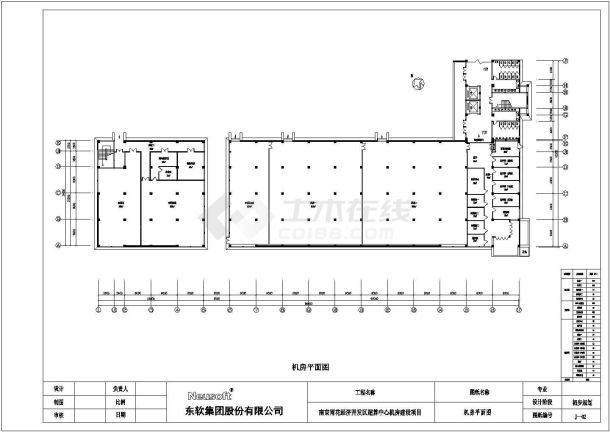 南京雨花经济开发区超算中心机房建设项目机房工程施工图（全套）-图一