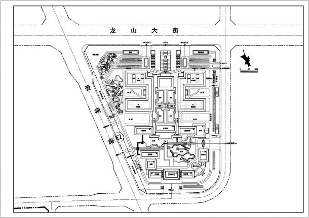 某医院1500床规划设计方案图纸-图一