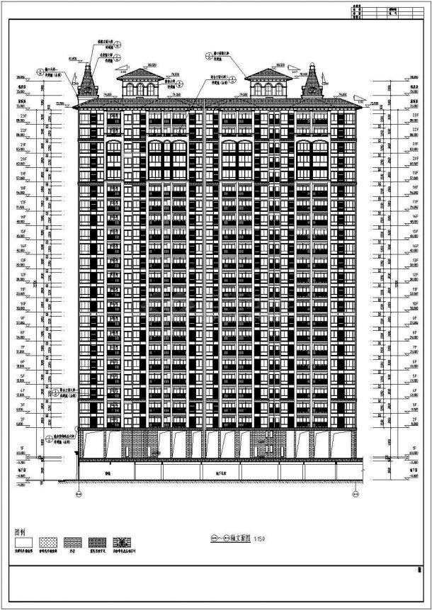 某小区三十三层高层住宅建筑设计施工图-图二