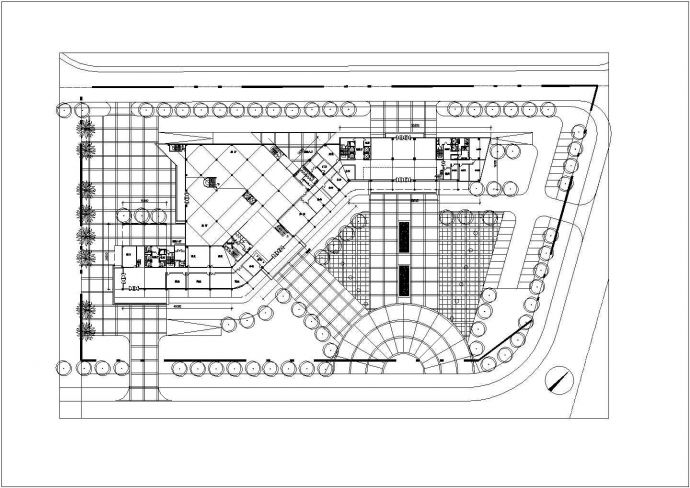 惠州市某22层规划建设服务中心建筑方案设计图_图1