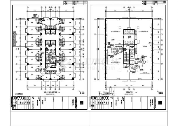 上海徐汇24层商务大厦中央空调暖通设计施工图-图一