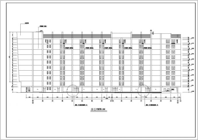 某十层框架结构百货商场建筑设计施工图_图1