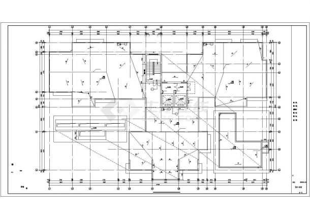 某地18层剪力墙结构住宅项目户型图（三室两厅）-图一
