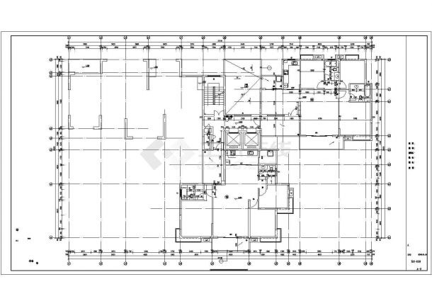 某地18层剪力墙结构住宅项目户型图（三室两厅）-图二