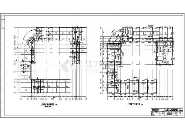简阳市6层框架结构教学综合楼建筑结构施工图-图二