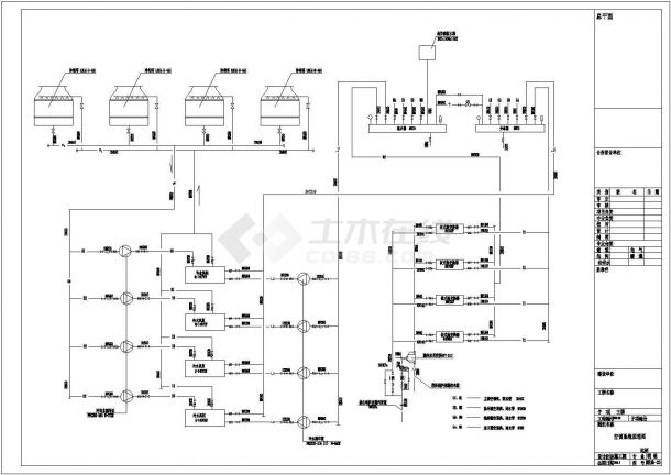 某地大型百货商场螺杆冷水机组中央空调设计施工图-图二