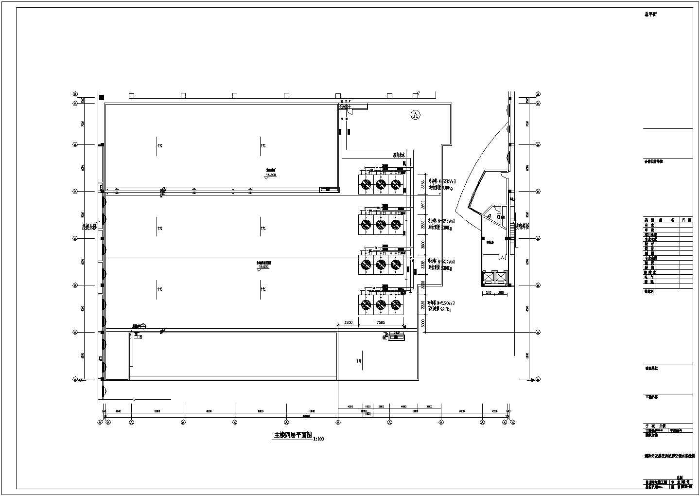 某地大型百货商场螺杆冷水机组中央空调设计施工图