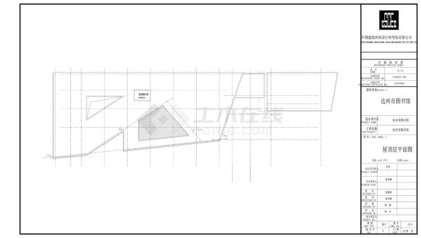 某市区图书馆平面图纸-图一