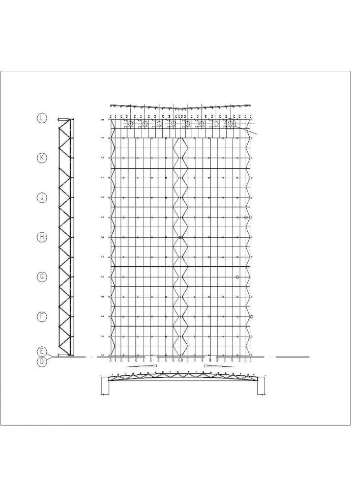 乌鲁木齐市九家湾农贸市场结构设计施工图_图1